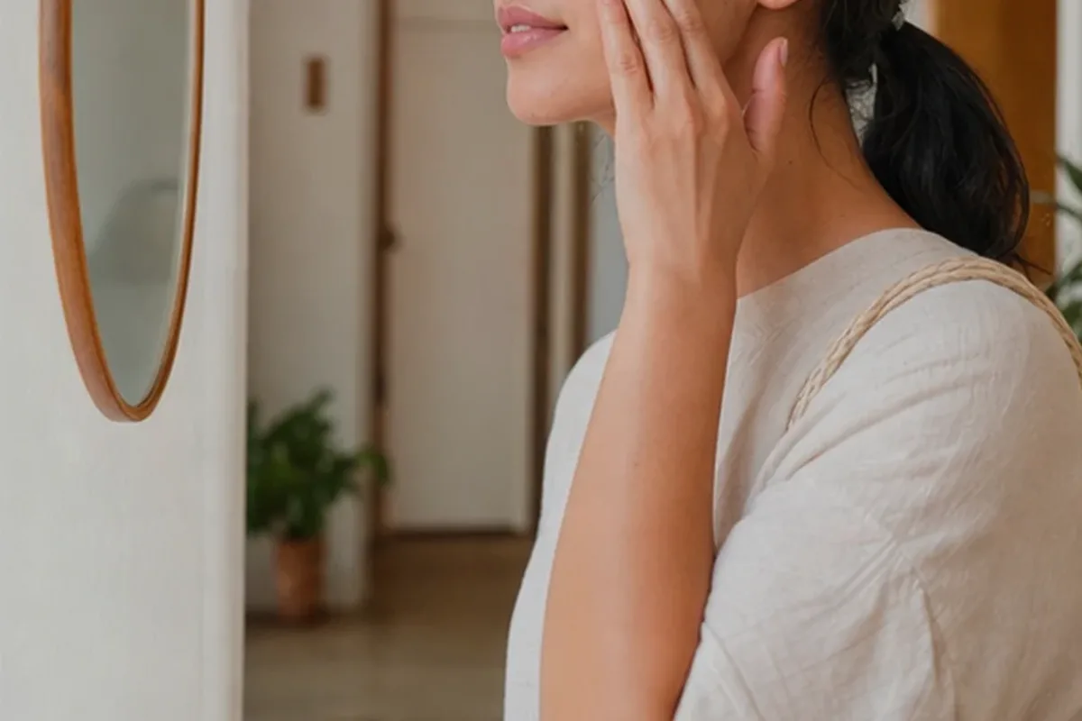 Authentische Beauty-Routine passend zum Thema Mizellenwasser bei Pigmentflecken