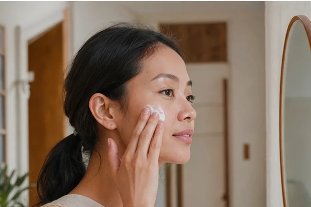 Authentische Beauty-Routine passend zum Thema Feuchtigkeitsserum für fettige Haut