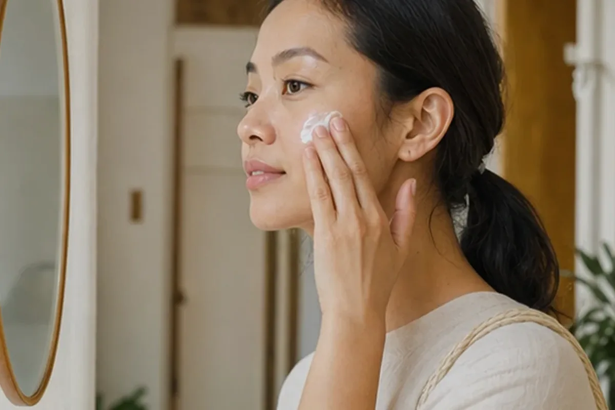 Redaktioneller Beauty-Moment zur Ausgangslage bei Mizellenwasser bei Pigmentflecken