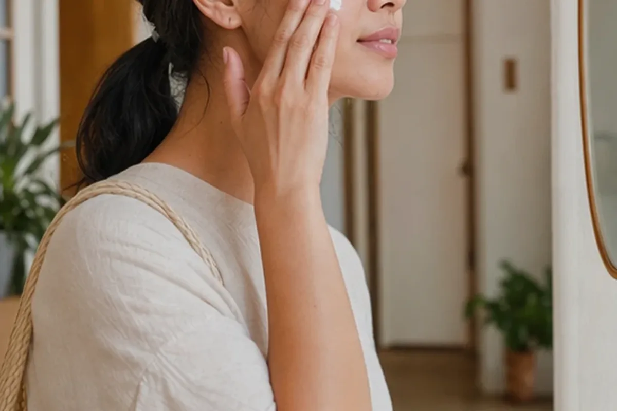 Authentische Beauty-Routine passend zum Thema Chemisches Peeling für Mischhaut