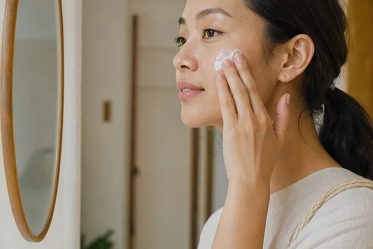 Authentische Beauty-Routine passend zum Thema Retinol-Serum bei Rötungen