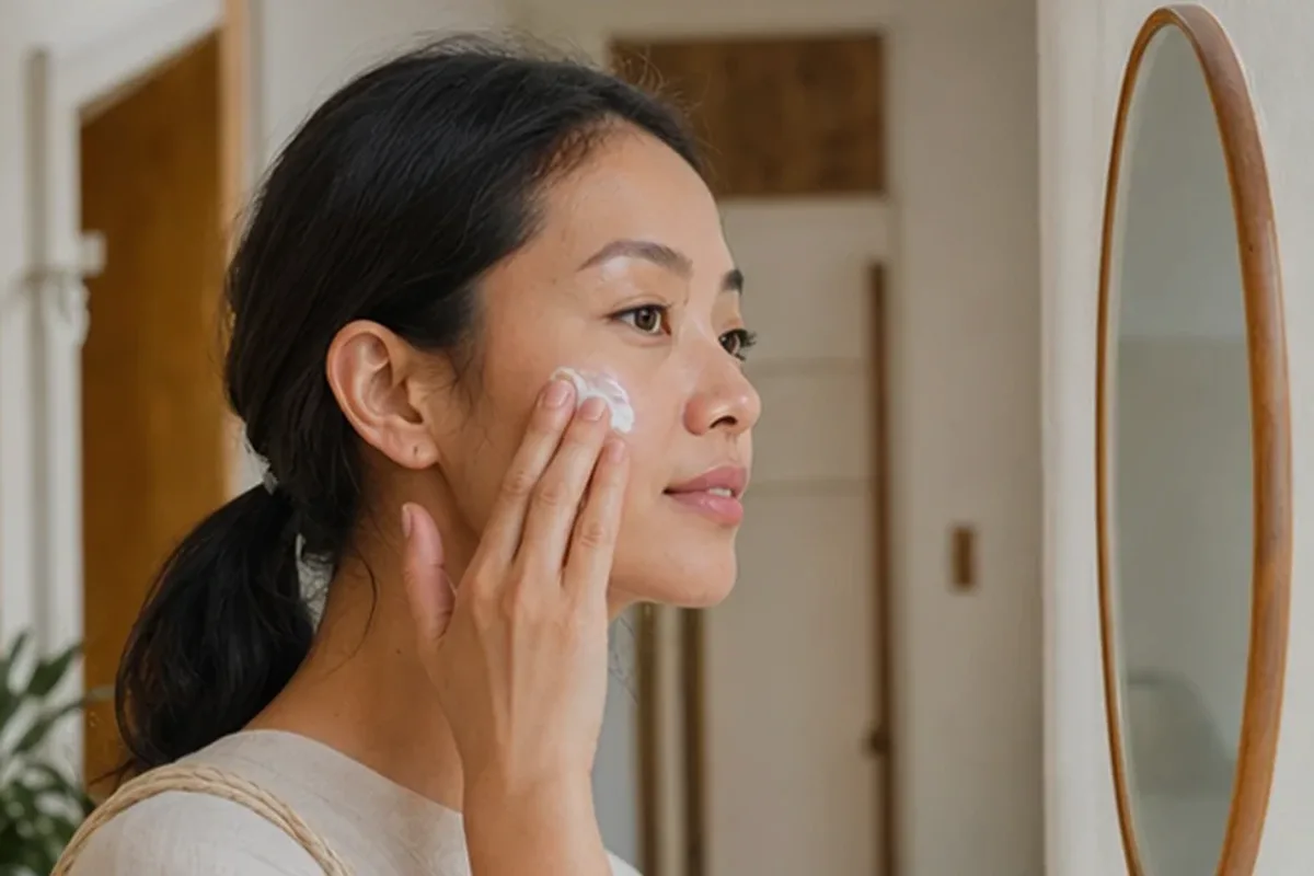 Redaktioneller Beauty-Moment zur Ausgangslage bei Reinigungsöl bei ersten Fältchen