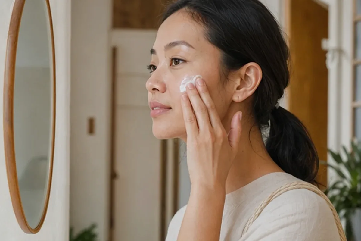 Emotionaler und authentischer Anwendungsmoment rund um Chemisches Peeling für fettige Haut