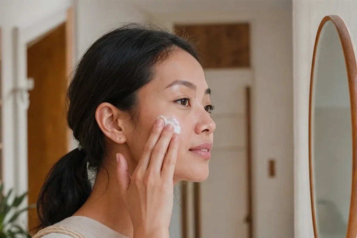 Redaktionelle Detailaufnahme zur Orientierung bei Retinol-Serum für Mischhaut