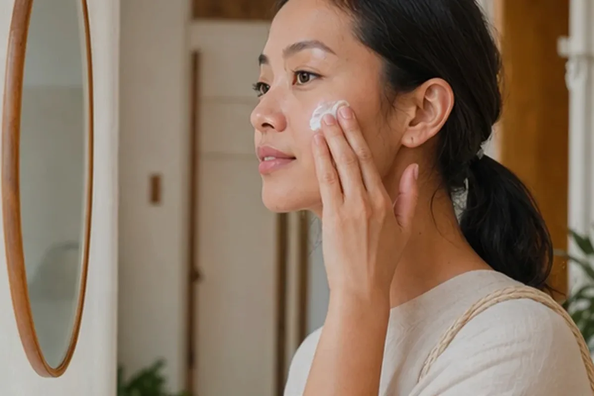 Authentische Beauty-Routine passend zum Thema Feuchtigkeitsserum bei Rötungen