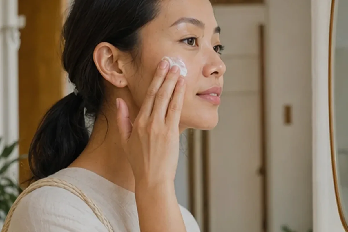 Hochwertige Beauty-Inszenierung zu Auswahlkriterien für Feuchtigkeitsserum bei Rötungen