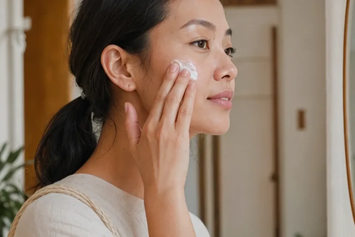Hochwertige Beauty-Inszenierung zu Auswahlkriterien für Gesichtsmaske für empfindliche Haut