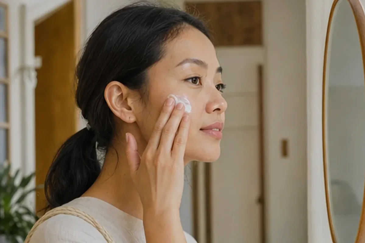 Hochwertige Beauty-Inszenierung zu Auswahlkriterien für Sonnenschutz für fettige Haut