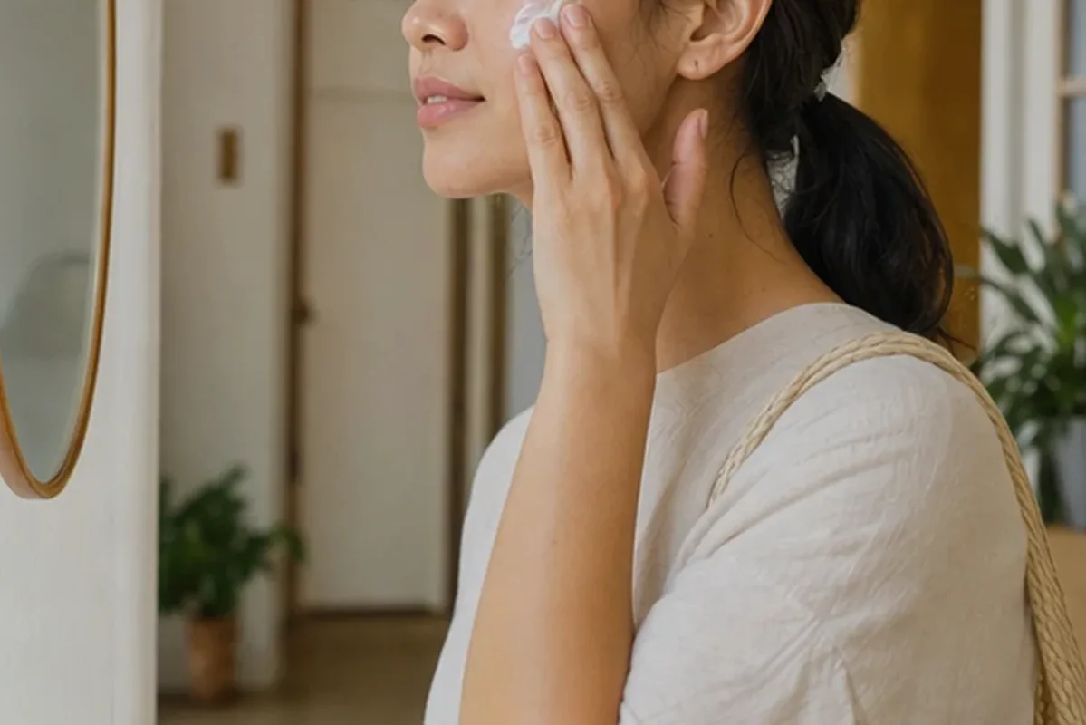 Authentischer Wohlfühlmoment passend zum Beauty-Thema Niacinamid: Wirkung und Anwendung