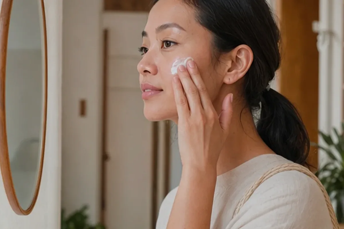 Authentische Beauty-Routine passend zum Thema Retinol-Serum bei Rötungen