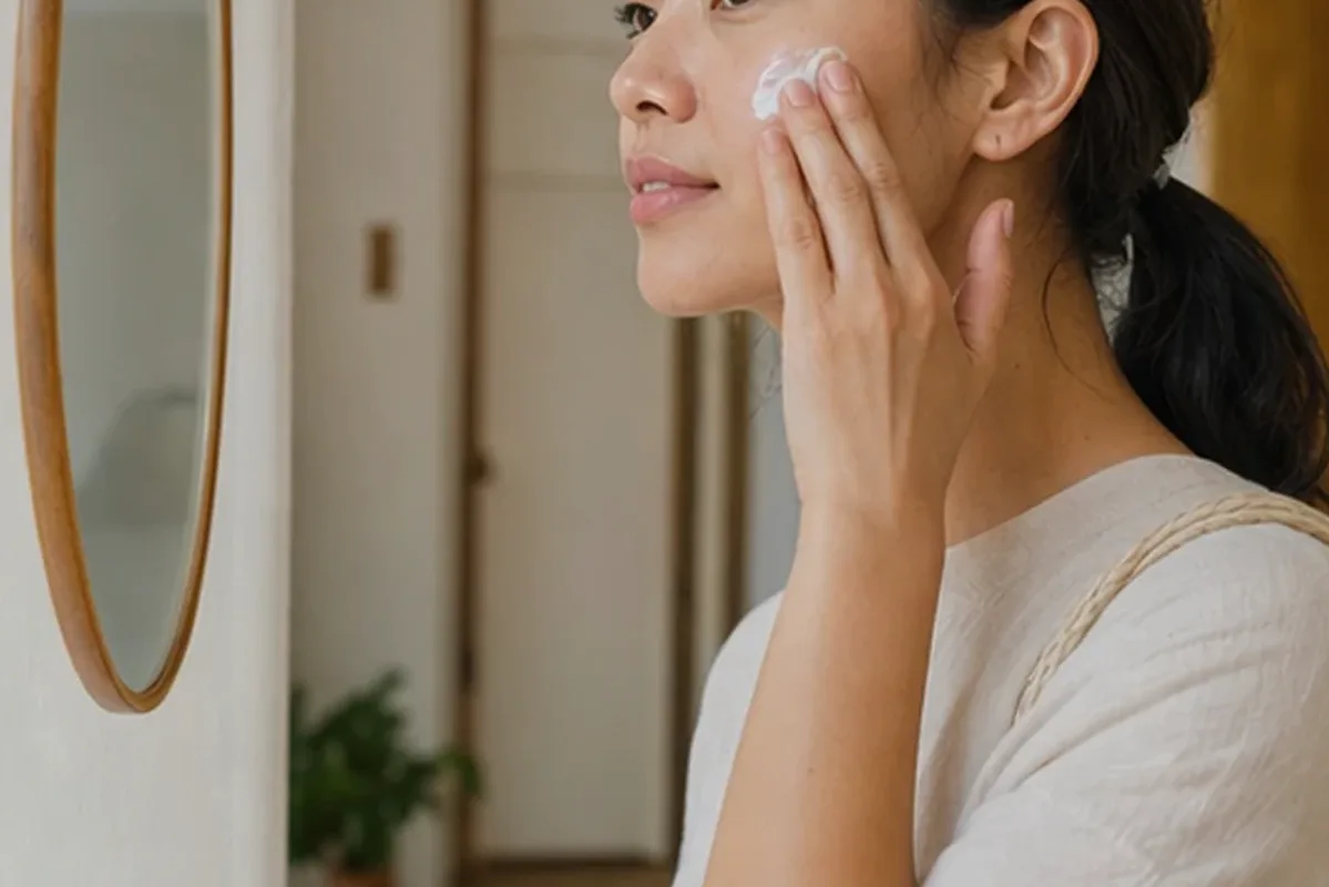 Authentische Beauty-Routine passend zum Thema Feuchtigkeitsserum für Mischhaut
