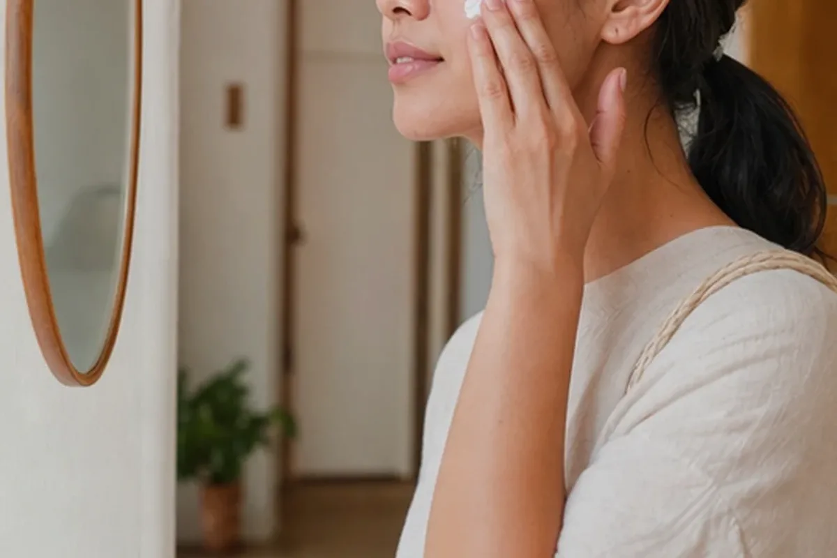 Authentische Beauty-Routine passend zum Thema Vitamin-C-Serum für unreine Haut