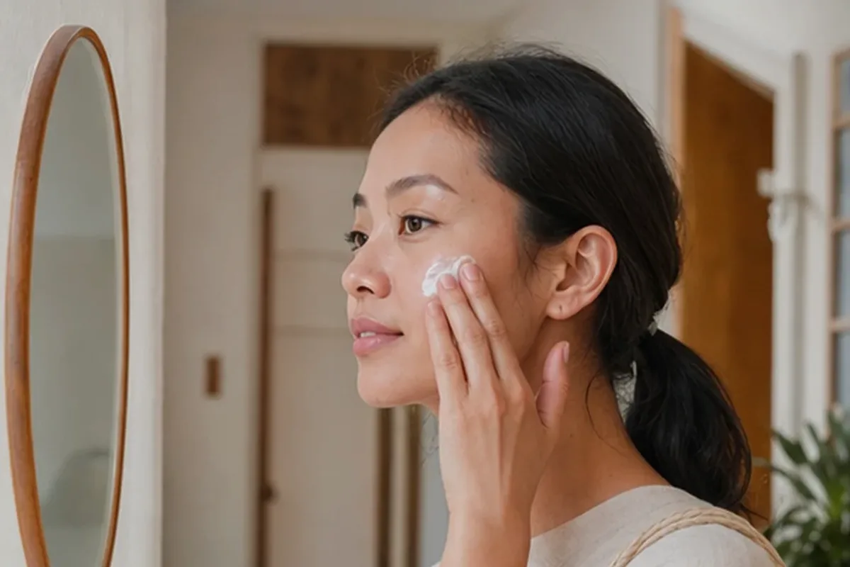 Authentische Beauty-Routine passend zum Thema Chemisches Peeling für empfindliche Haut