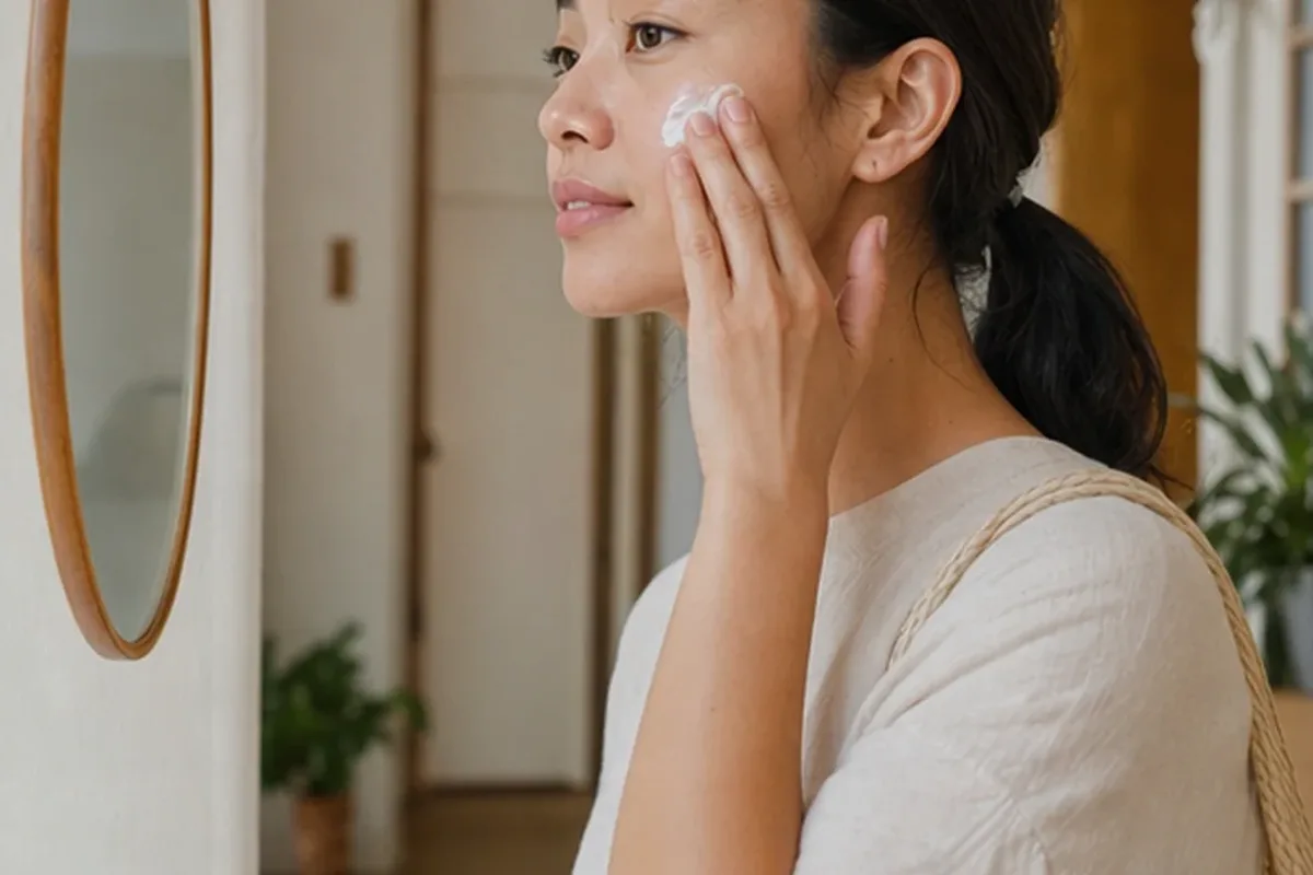 Authentischer Wohlfühlmoment passend zum Beauty-Thema Augenpflege bei Rötungen