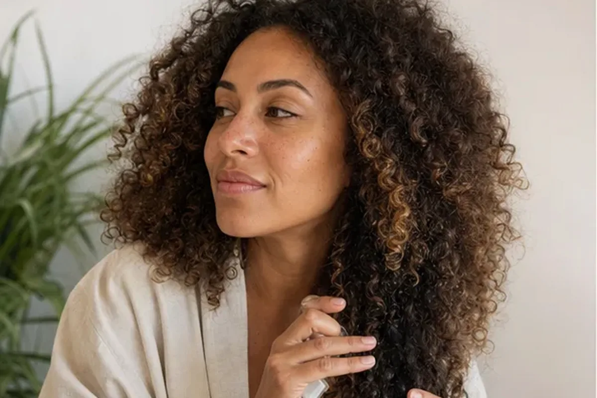 Redaktioneller Beauty-Moment zur Ausgangslage bei Hitzeschutz