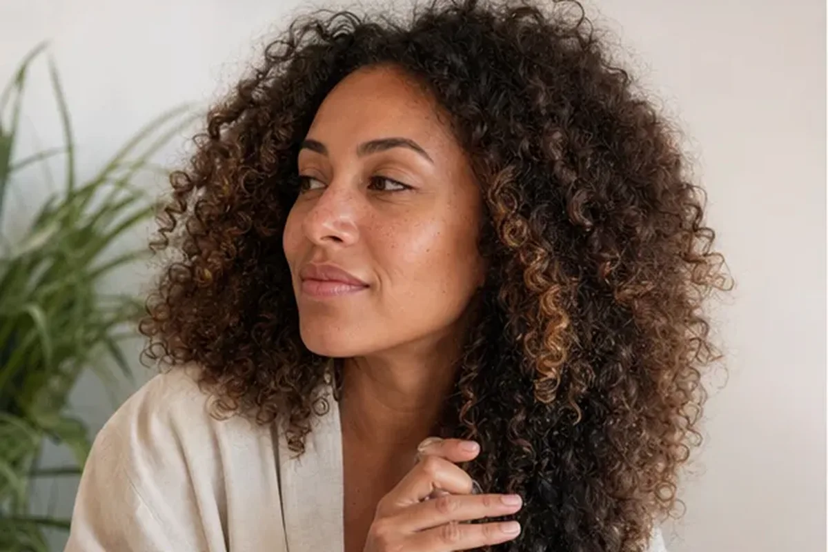 Emotionaler und authentischer Anwendungsmoment rund um Haarmaske bei Frizz