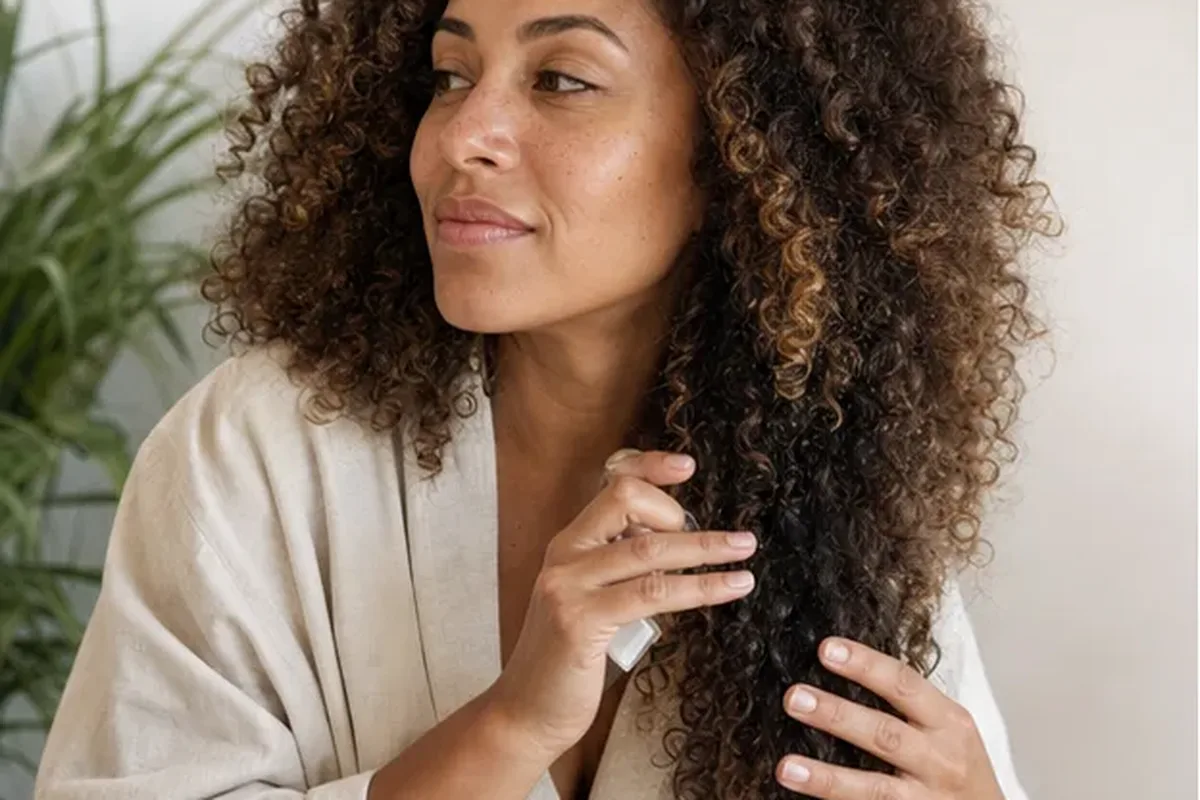 Authentische Beauty-Routine passend zum Thema Leave-in-Pflege für empfindliche Kopfhaut