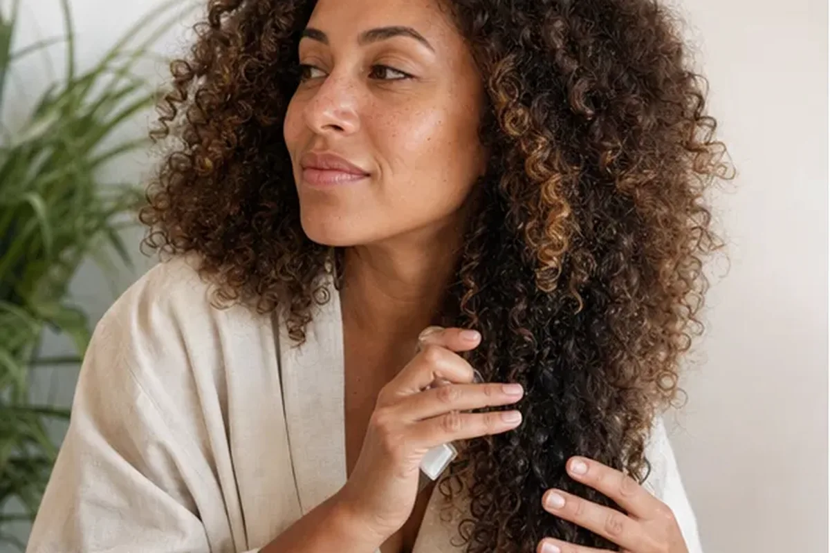 Authentische Beauty-Routine passend zum Thema Hitzeschutz bei Haarbruch