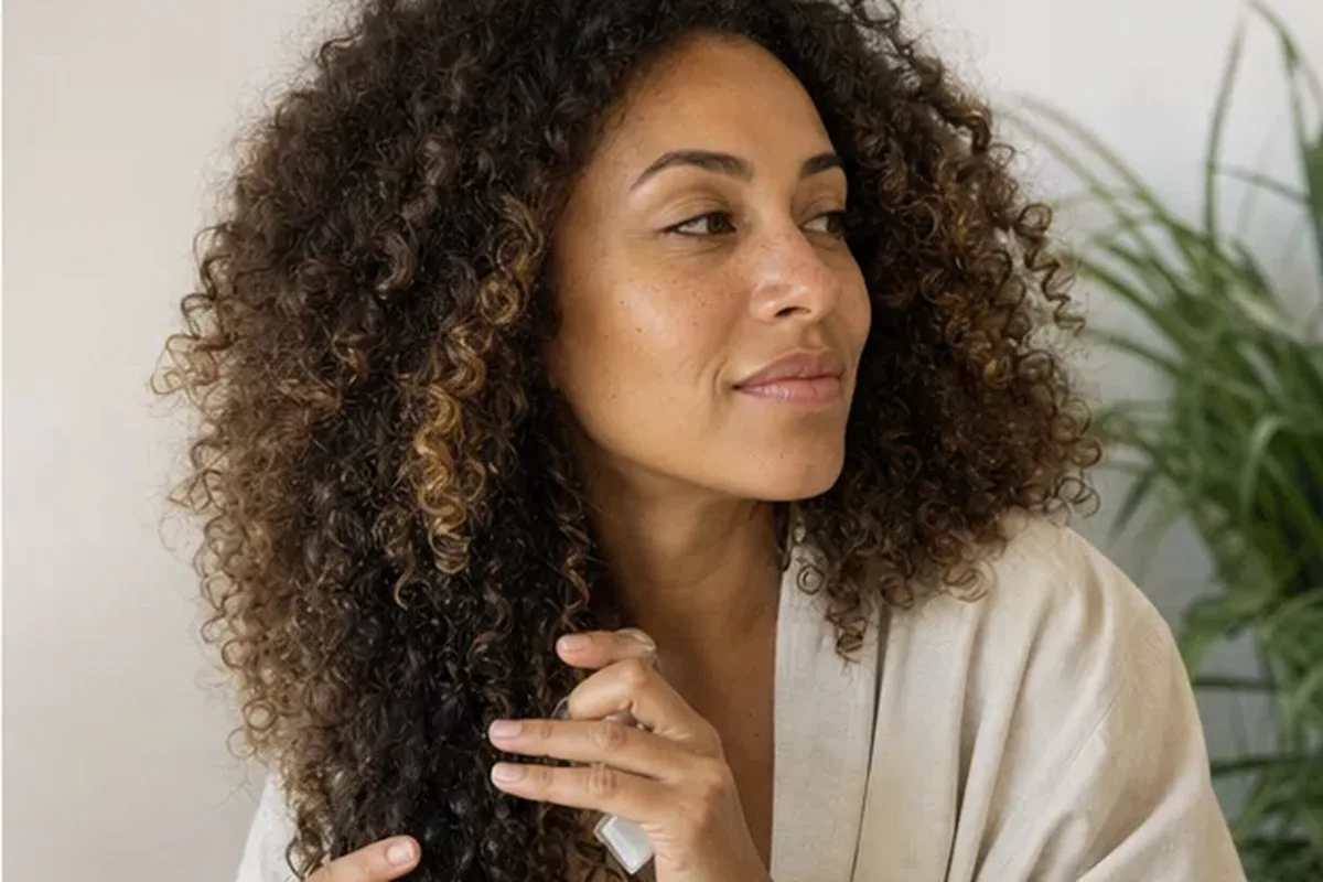 Redaktioneller Beauty-Moment zur Ausgangslage bei Leave-in-Pflege bei fettigem Ansatz