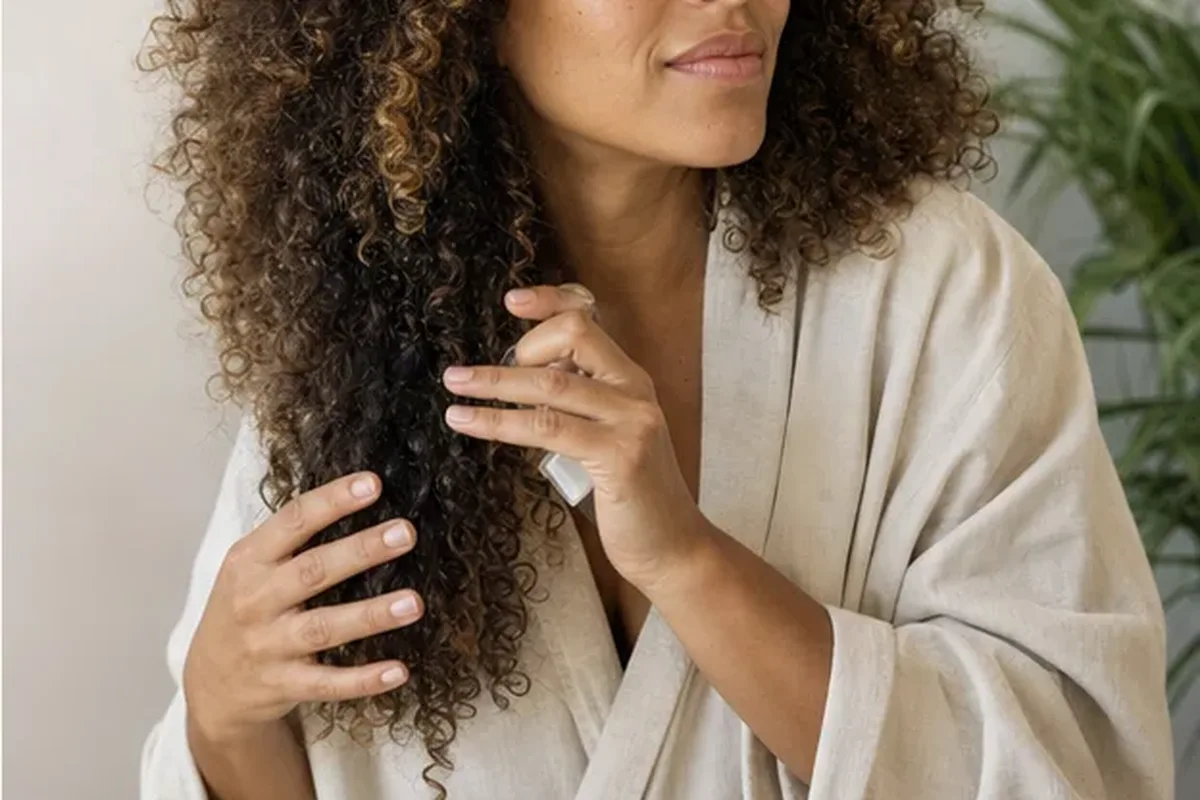 Authentischer Wohlfühlmoment passend zum Beauty-Thema Silbershampoo bei Haarbruch