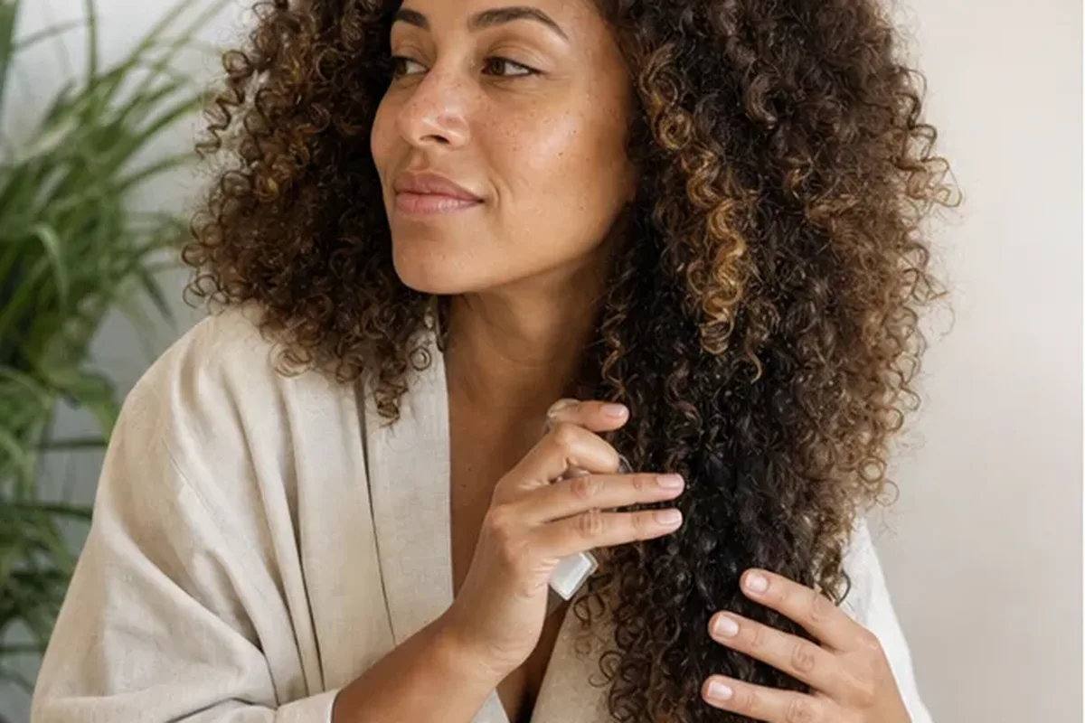 Authentische Beauty-Routine passend zum Thema Lockencreme für lockiges Haar
