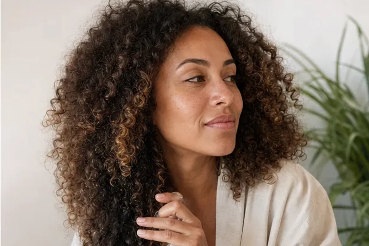 Authentische Beauty-Routine passend zum Thema Haarmaske bei Frizz