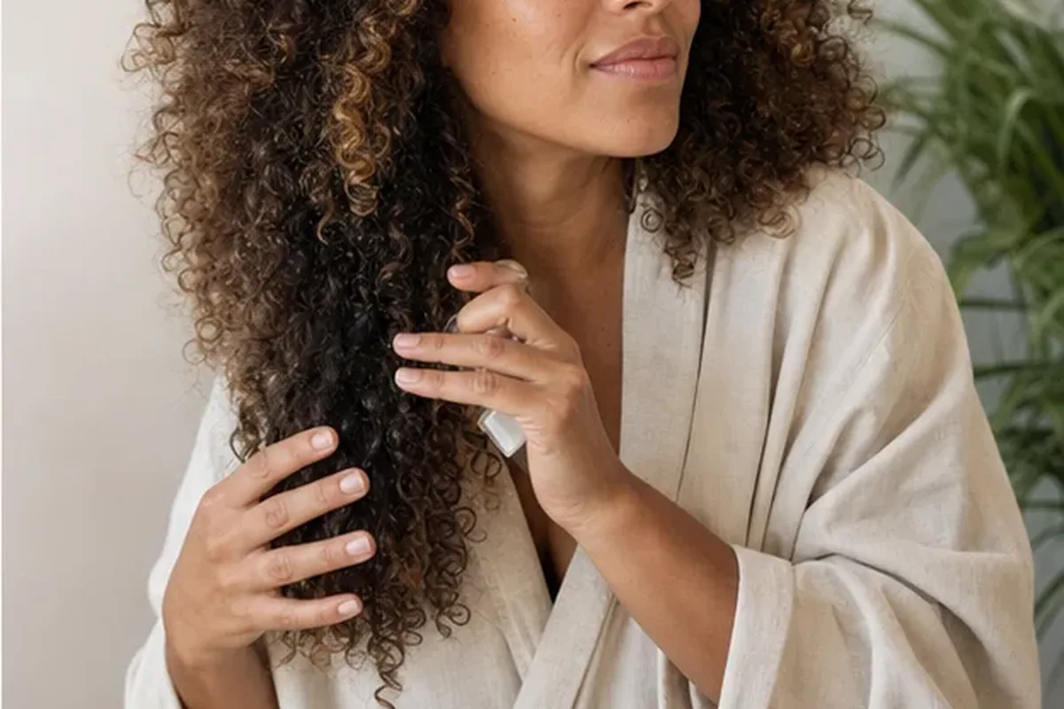 Redaktionelle Detailaufnahme zur Orientierung bei Haartrockner bei Frizz