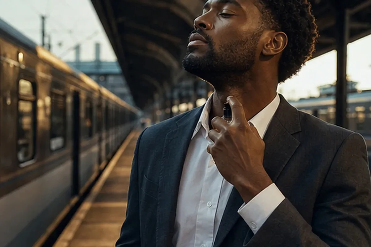 Emotionaler und authentischer Anwendungsmoment rund um Eau de Parfum für sensible Nasen
