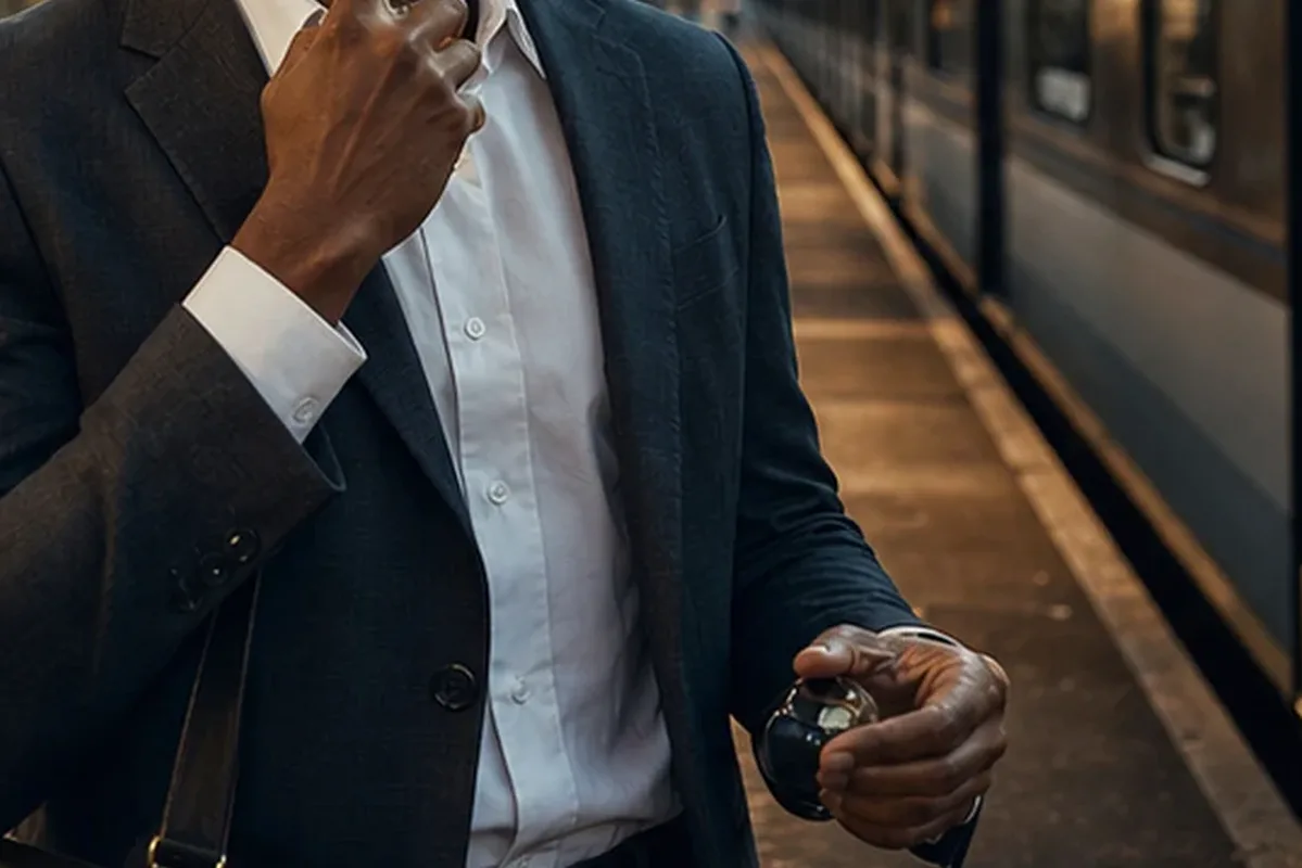 Emotionaler und authentischer Anwendungsmoment rund um Unisex-Parfum für sensible Nasen