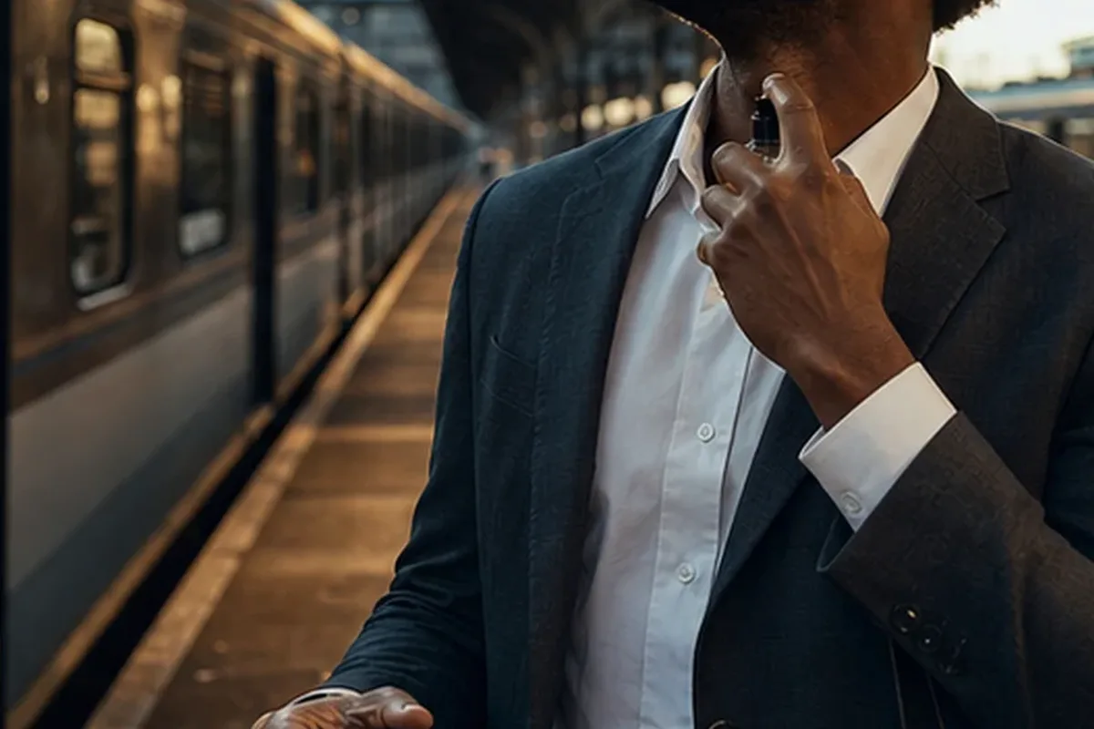 Emotionaler und authentischer Anwendungsmoment rund um Nischenduft bei kleinem Budget