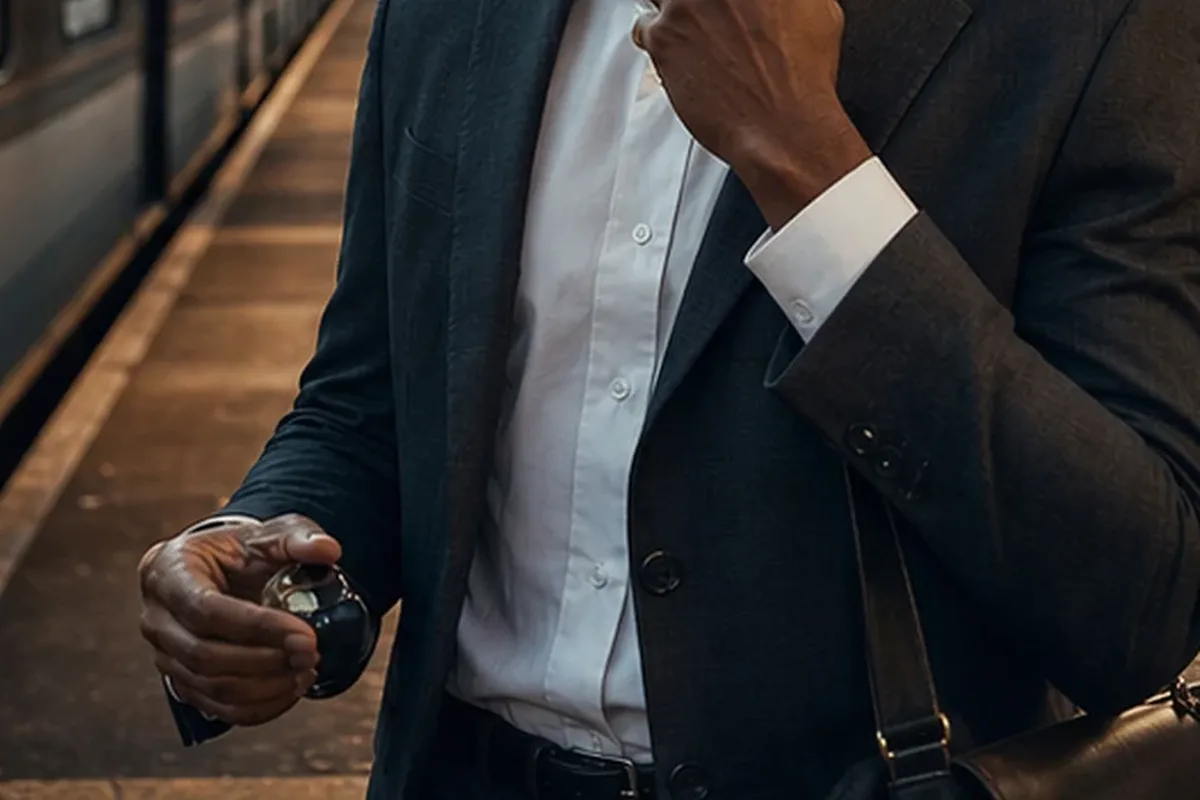 Emotionaler und authentischer Anwendungsmoment rund um Moschusduft für einen eleganten Stil