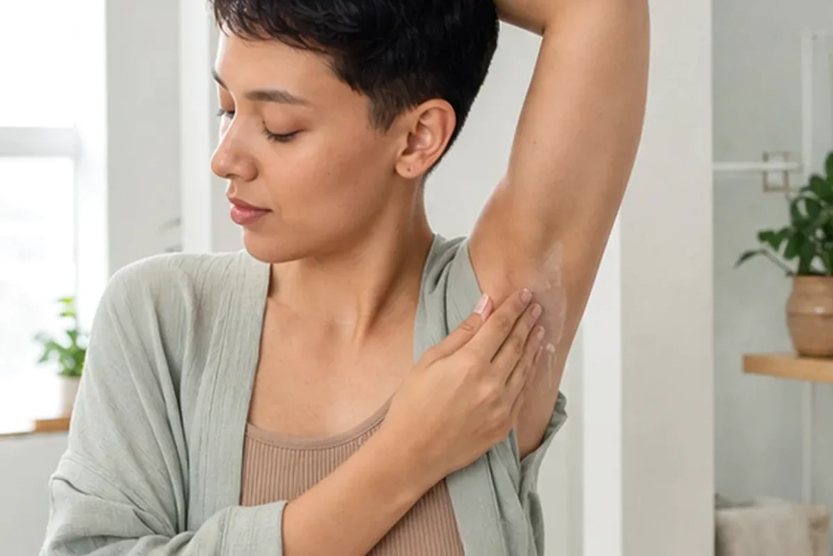 Emotionaler und authentischer Anwendungsmoment rund um Sugaring-Paste für feine Haare