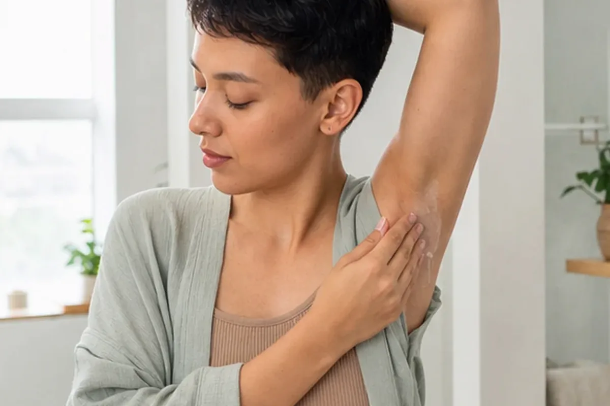 Authentische Beauty-Routine passend zum Thema Peeling vor der Rasur für die Bikinizone