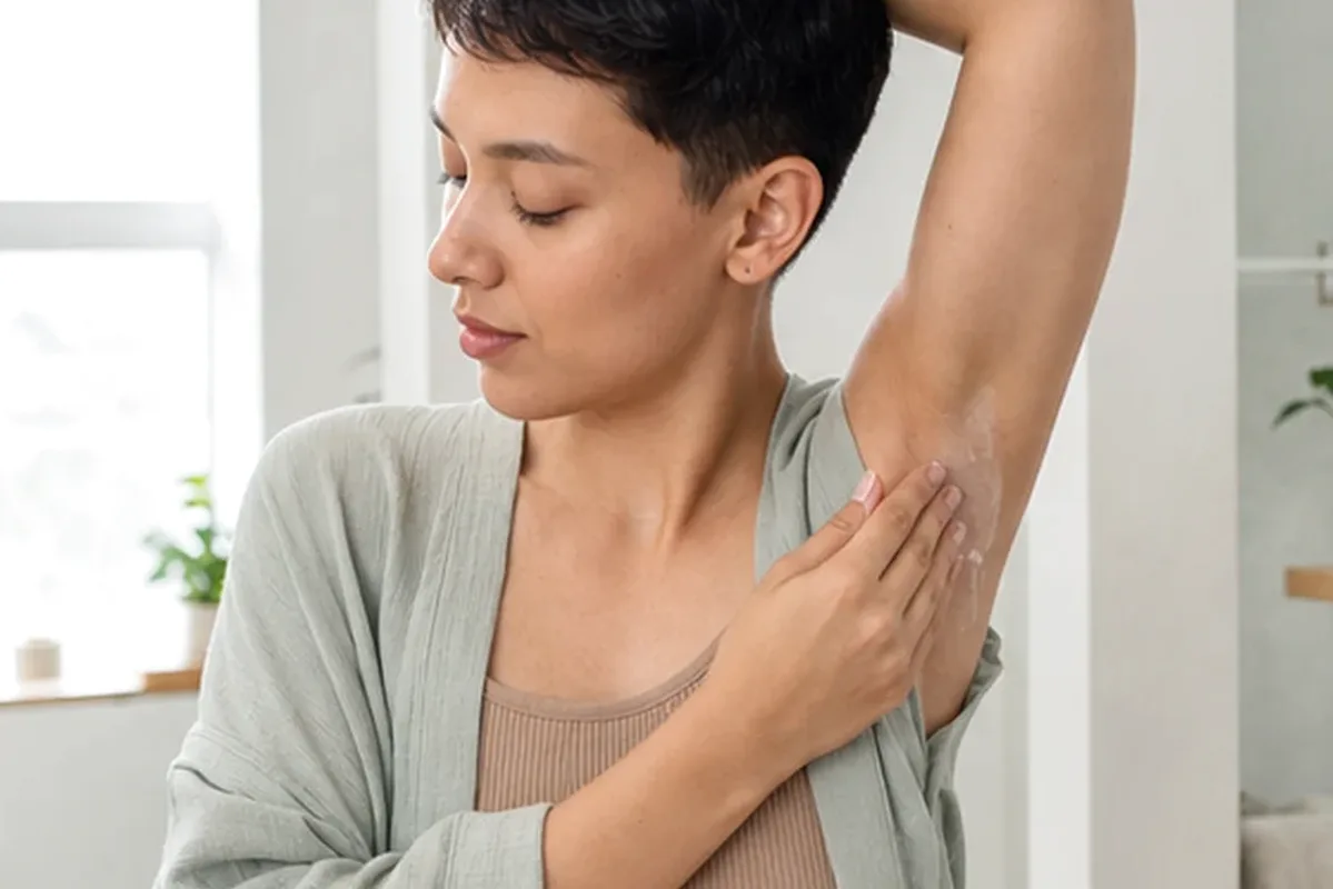 Authentische Beauty-Routine passend zum Thema Peeling vor der Rasur für dunkle Haare