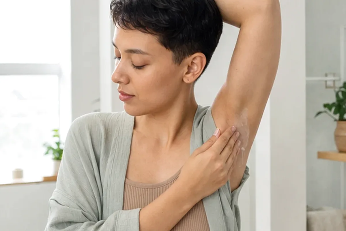 Redaktioneller Beauty-Moment zur Ausgangslage bei Sugaring-Paste für die Bikinizone