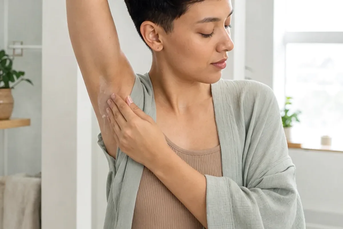 Authentische Beauty-Routine passend zum Thema Bikinizonen-Trimmer für langanhaltende Glätte
