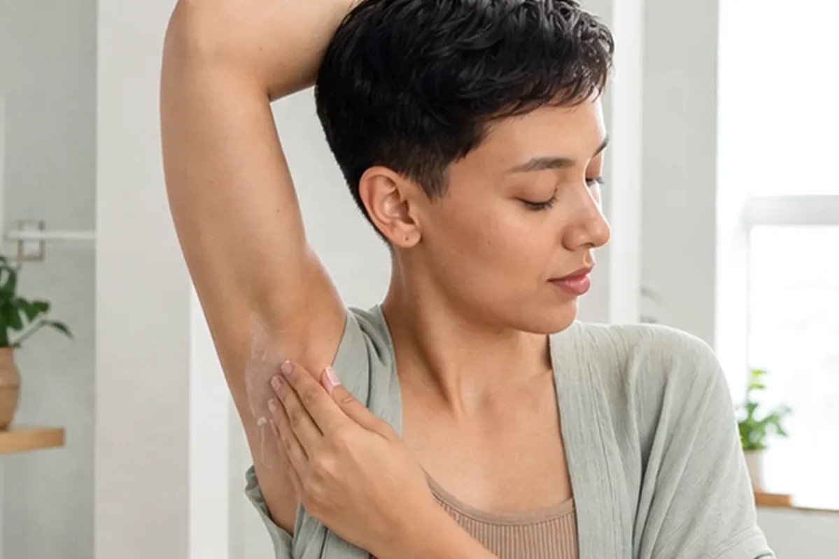 Authentischer Wohlfühlmoment passend zum Beauty-Thema IPL-Gerät für langanhaltende Glätte