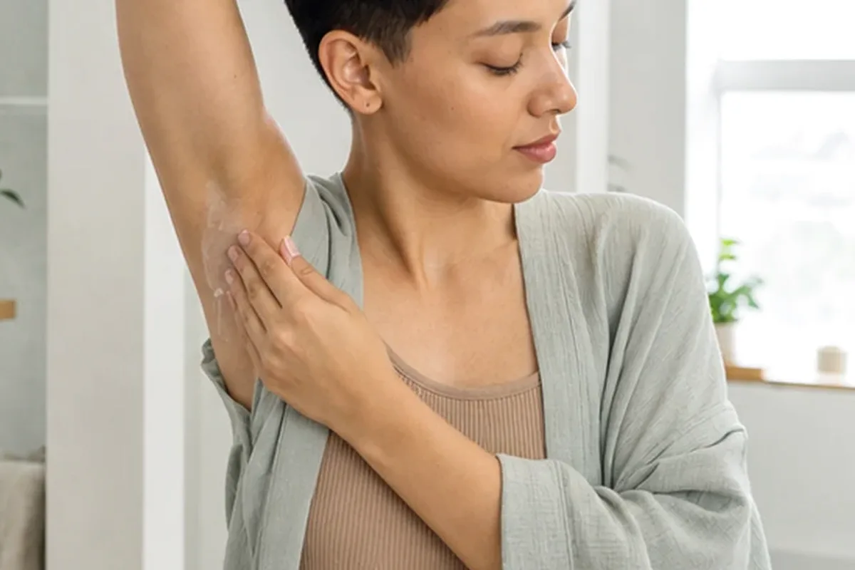 Authentische Beauty-Routine passend zum Thema Enthaarungscreme für dunkle Haare