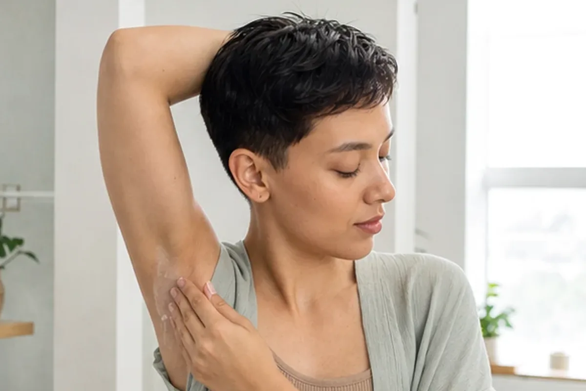 Emotionaler und authentischer Anwendungsmoment rund um Sugaring-Paste für dunkle Haare