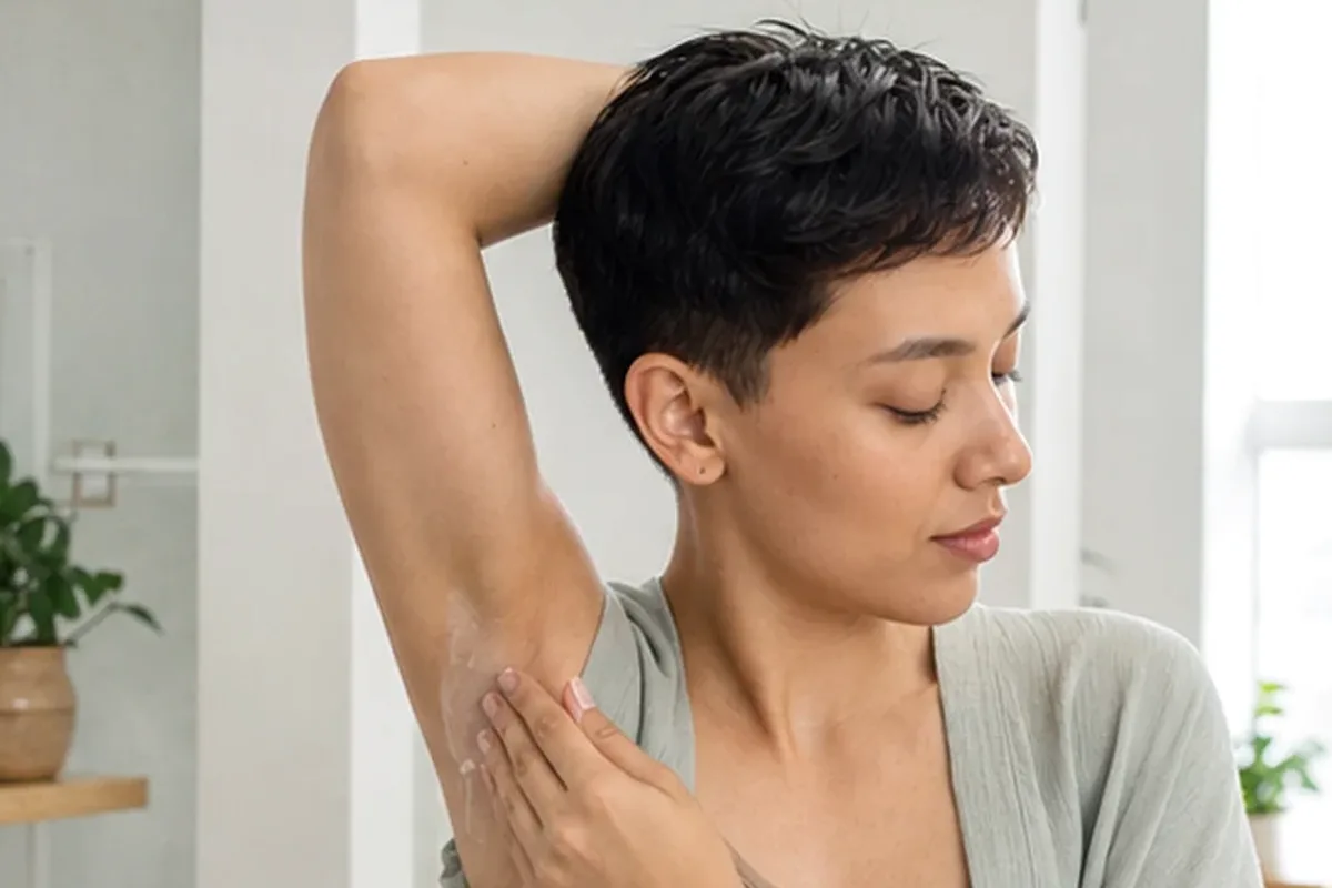 Authentischer Wohlfühlmoment passend zum Beauty-Thema Sugaring-Paste für dunkle Haare