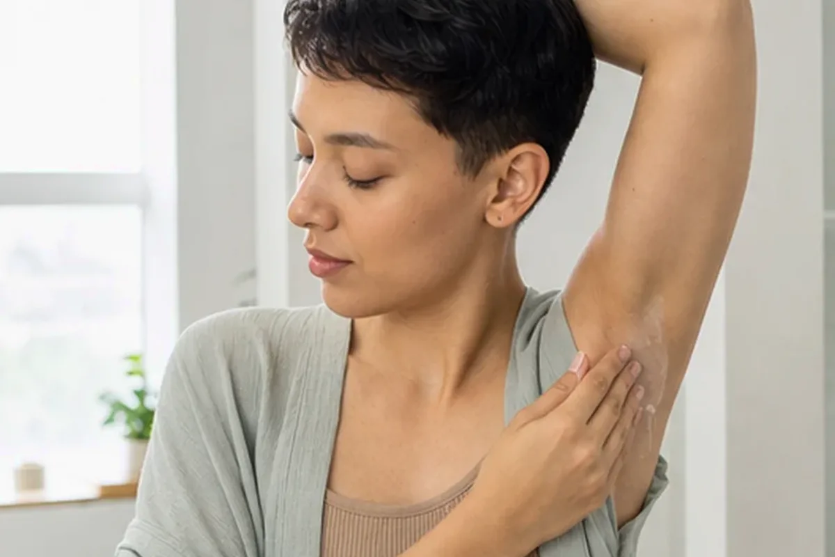 Authentischer Wohlfühlmoment passend zum Beauty-Thema After-Shave-Pflege für feine Haare