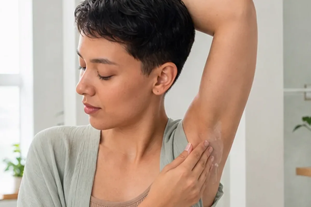 Authentischer Wohlfühlmoment passend zum Beauty-Thema Gesichtsrasierer bei Rasurbrand
