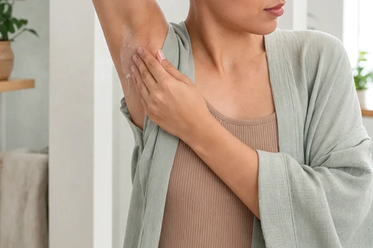 Authentische Beauty-Routine passend zum Thema Enthaarungscreme für feine Haare