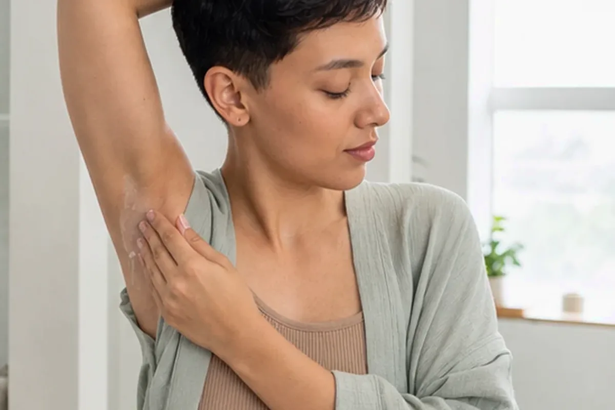 Redaktionelle Detailaufnahme zur Orientierung bei Nassrasierer für dunkle Haare