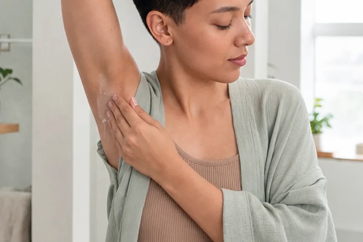 Authentischer Wohlfühlmoment passend zum Beauty-Thema Gesichtsrasierer für feine Haare
