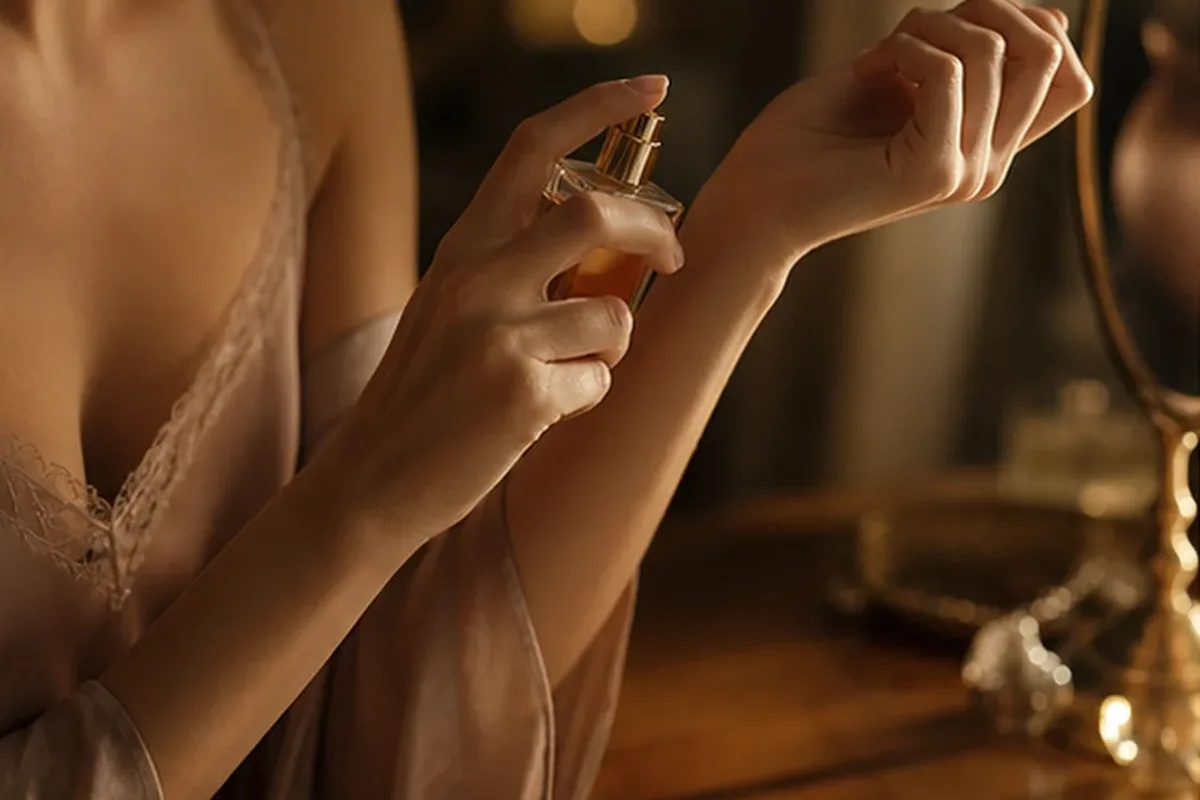 Authentischer Wohlfühlmoment passend zum Beauty-Thema Abendduft für Duftanfänger