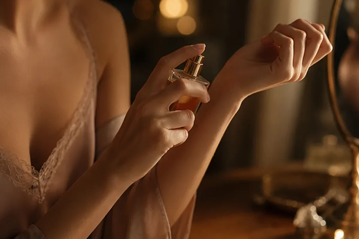 Authentischer Wohlfühlmoment passend zum Beauty-Thema Abendduft für sensible Nasen