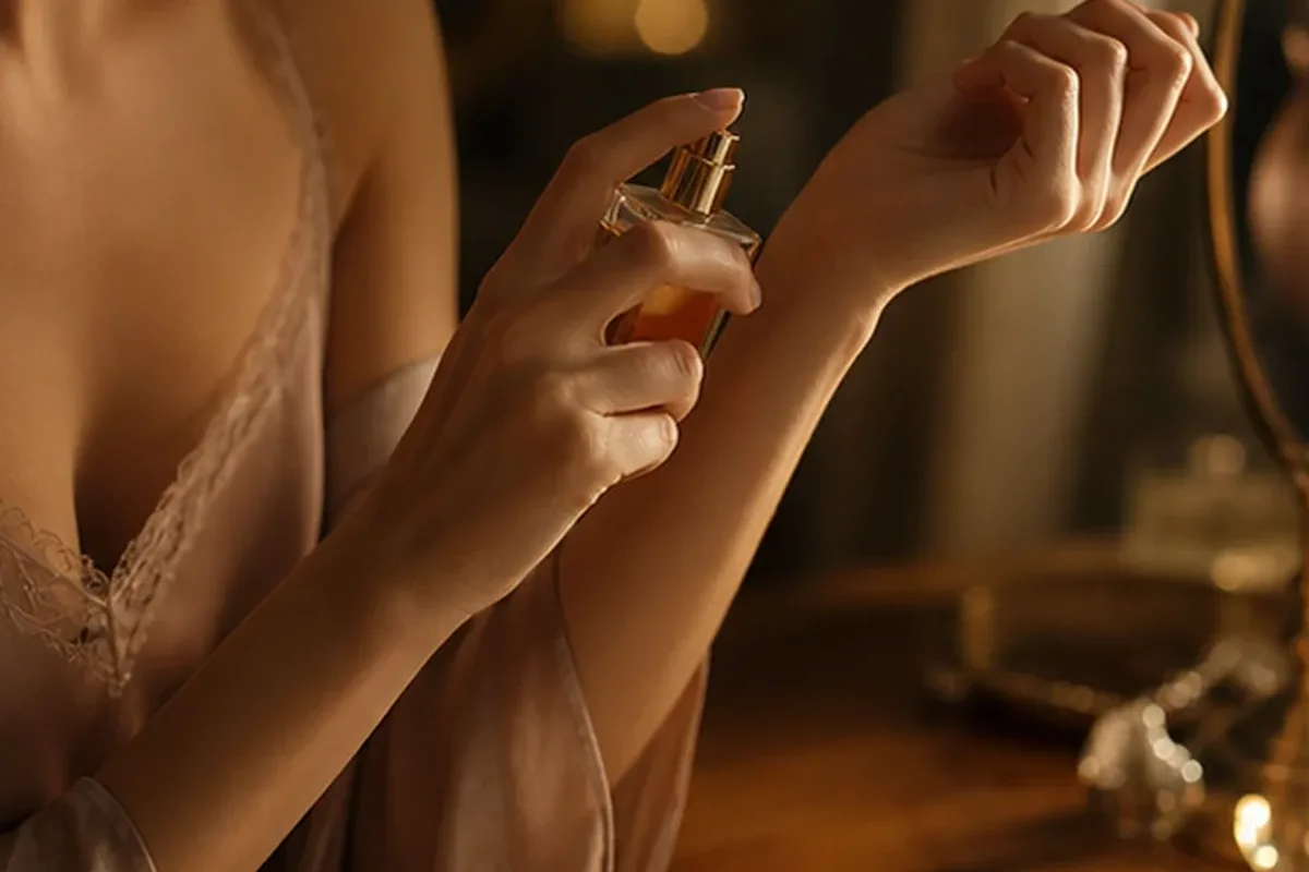 Emotionaler und authentischer Anwendungsmoment rund um Eau de Toilette für einen eleganten Stil