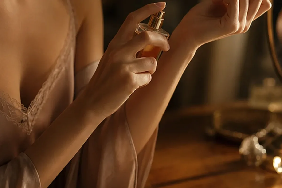 Authentischer Wohlfühlmoment passend zum Beauty-Thema Moschusduft mit langer Haltbarkeit
