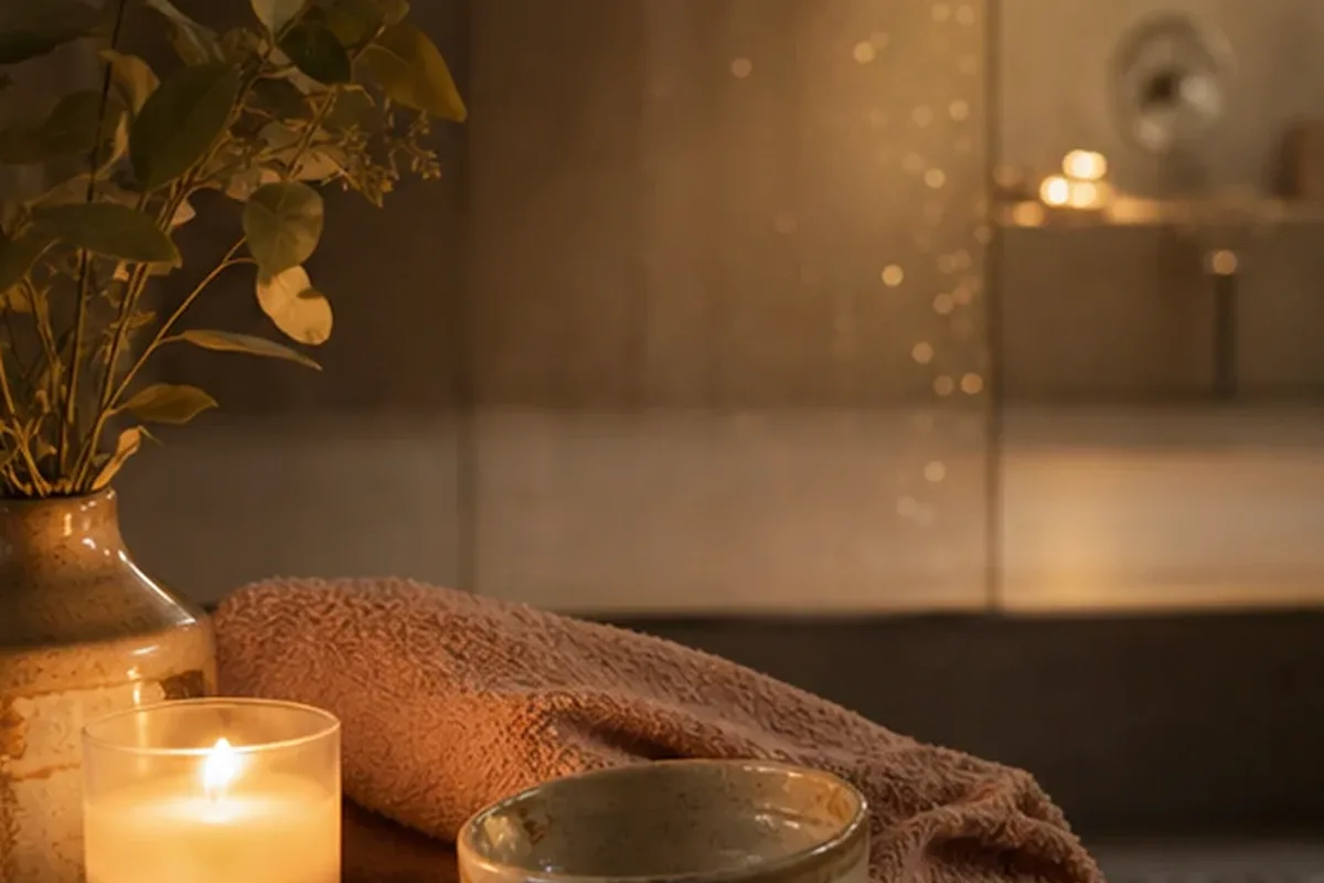 Authentischer Wohlfühlmoment passend zum Beauty-Thema Körperlotion für müde Füße